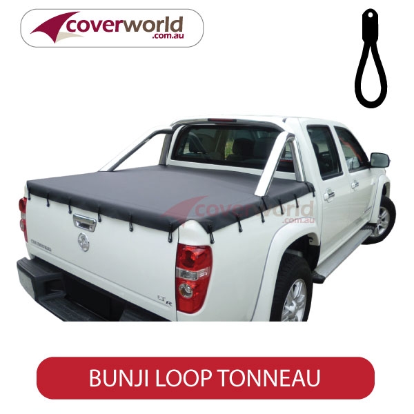 holden rodeo and colorado - ra and rc series crew cab  -  tonneau cover - bunji - new installation