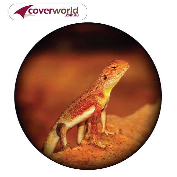 printed spare tyre - wheel cover - outbck lizard