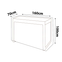 Rectangle Bar Table Cover - 160cm