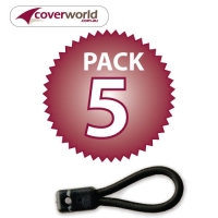 Pack of 5 Bunji Loops and Rivets - Standard Bunji Loop 150 (Nominal Length 80mm)