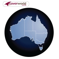 Printed Spare Tyre - Wheel Cover - PLOT YOUR TRAVELS (Blank Map)